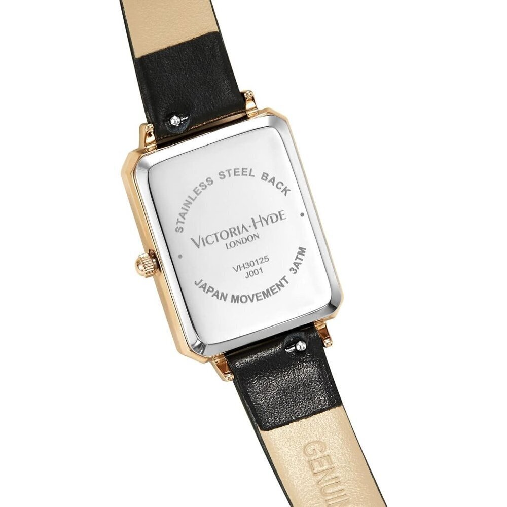 VICTORIA HYDE Womens Elegant Watch Mother of Pearl Dial Black Leather Band - Picture 7 of 14
